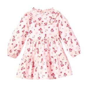 Cat & Jack Toddler Girls' Floral Ruffle Mock Neck Long Sleeve Dress